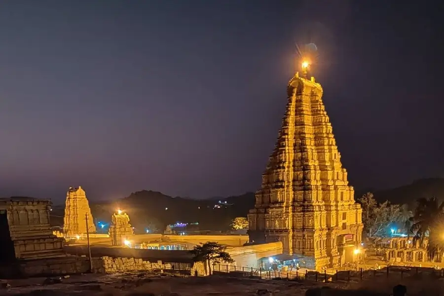Virupaksha Temple Night Image